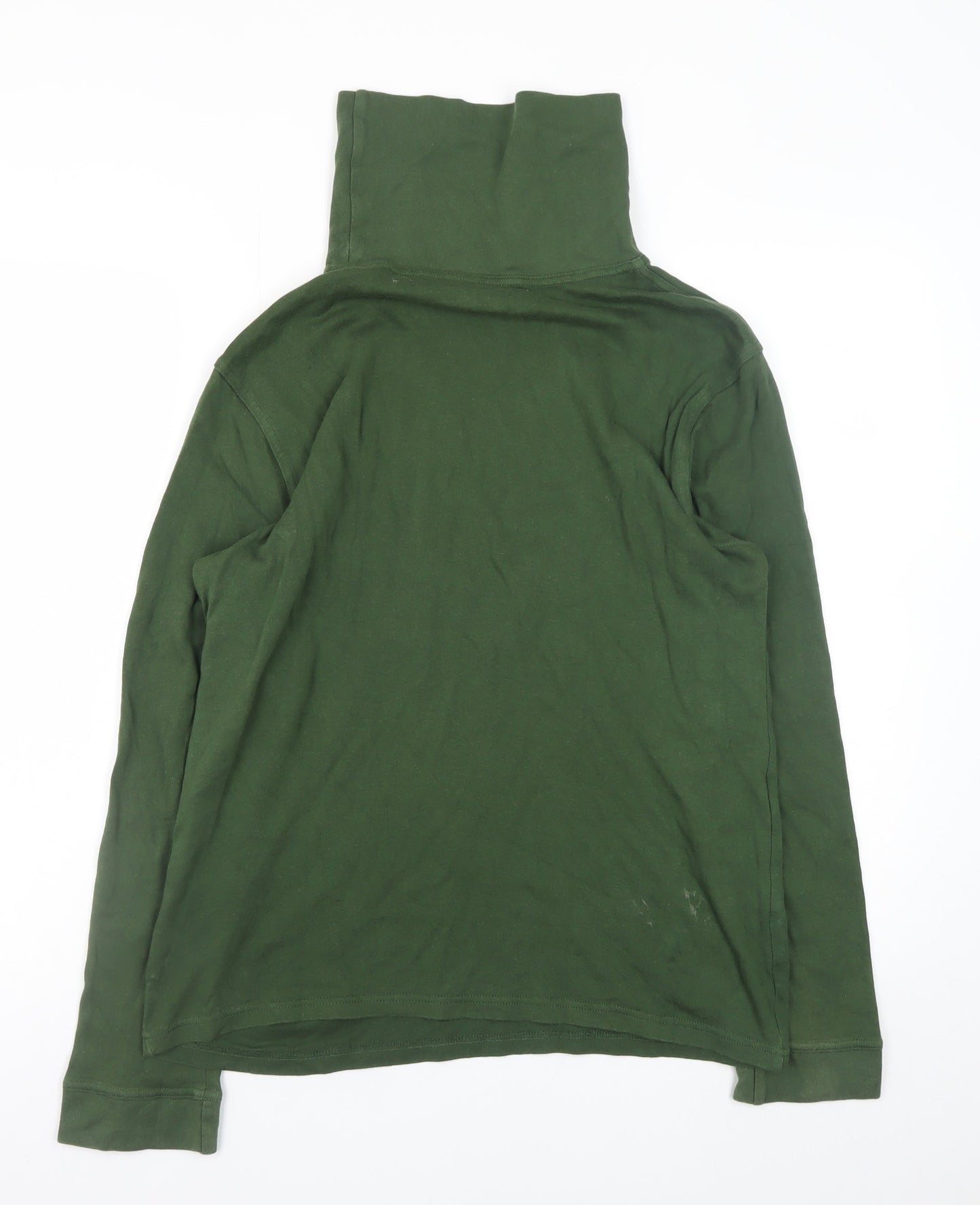 Mountain Warehouse Men's Green Roll Neck Long Sleeve T-Shirt Size L