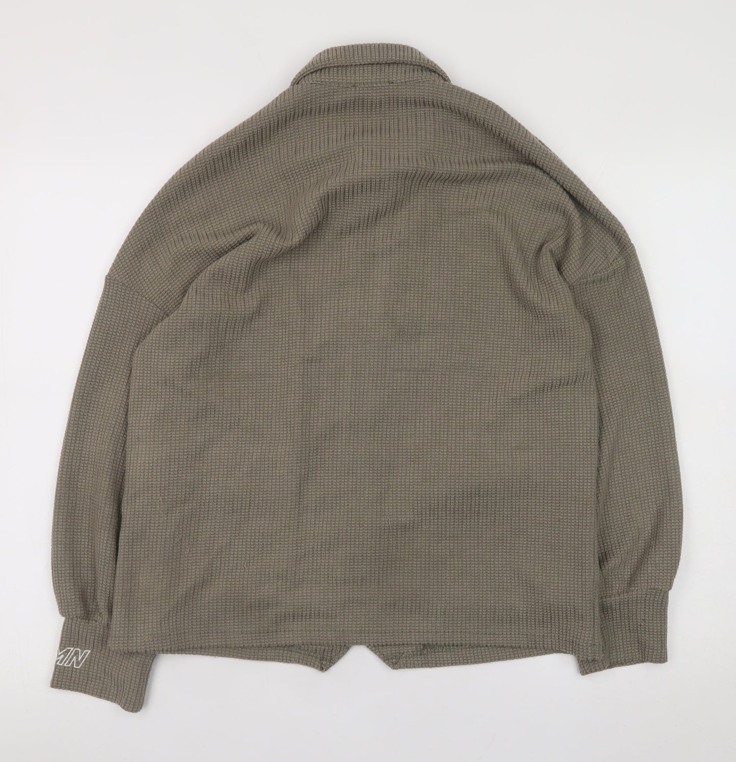 Mens UK Size S Boohoo Beige Basic Jacket