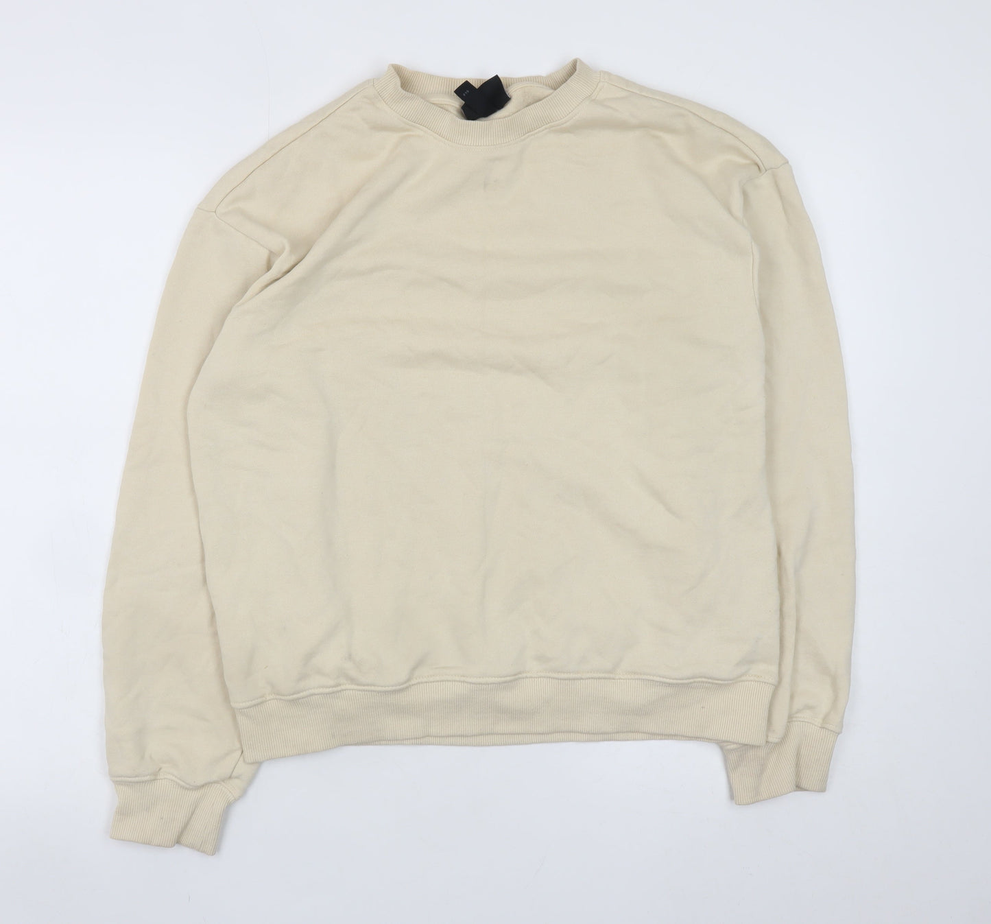 Mens UK Size XS H&M Beige Pullover Sweatshirt