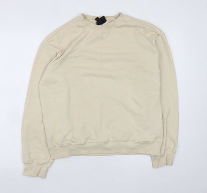 Mens UK Size XS H&M Beige Pullover Sweatshirt
