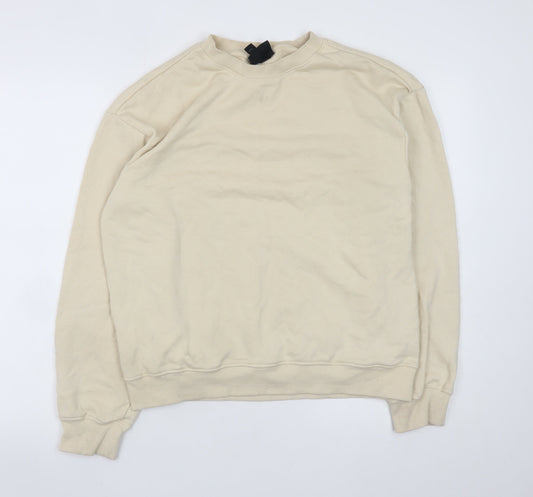 Mens UK Size XS H&M Beige Pullover Sweatshirt