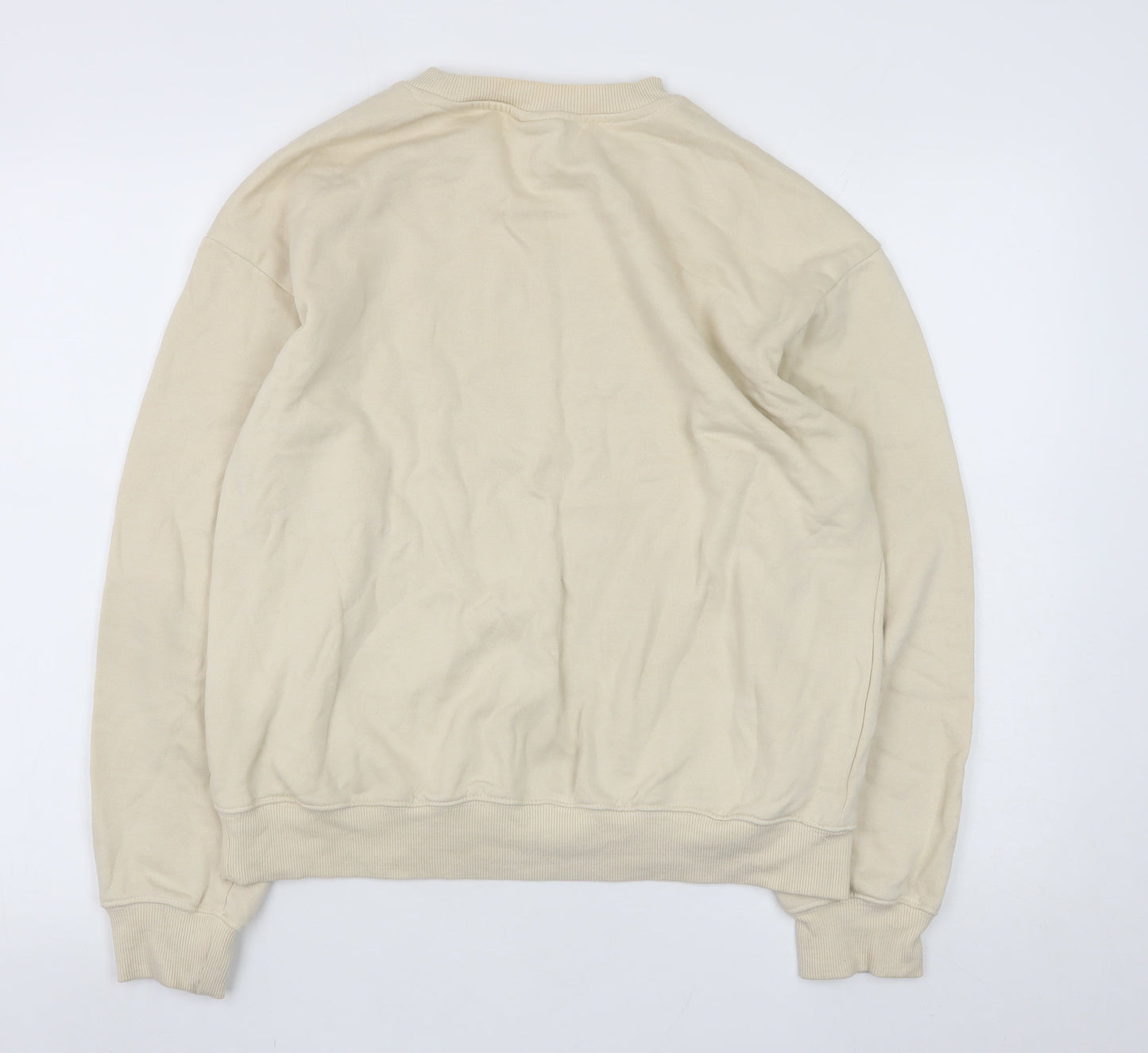 Mens UK Size XS H&M Beige Pullover Sweatshirt
