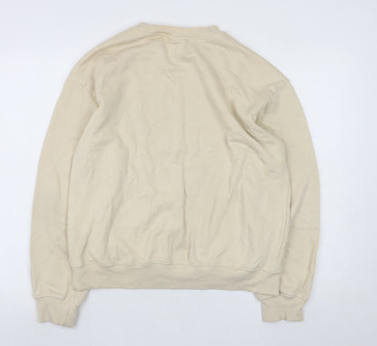 Mens UK Size XS H&M Beige Pullover Sweatshirt