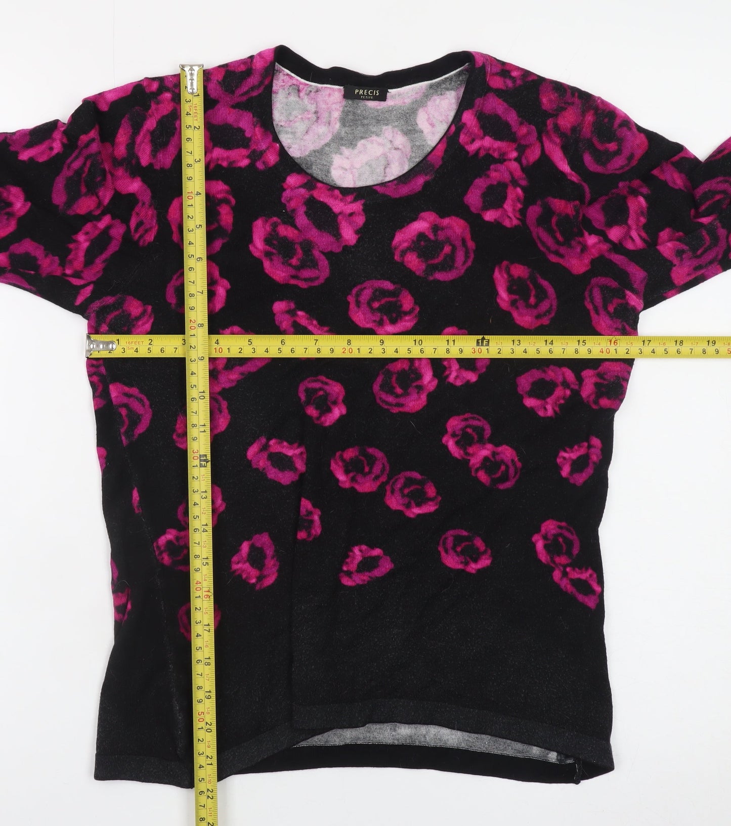 Womens UK Size S Precis Petite Multicoloured Basic Blouse