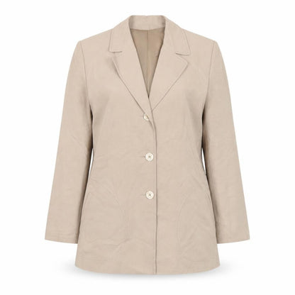 BHS Women Beige Size 10 Classic Linen Blend Blazer Jacket