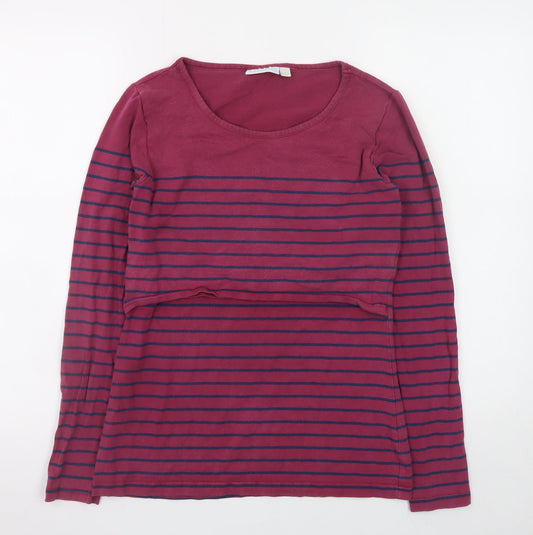 Womens UK Size S JoJo Maman Bébé Pink Basic T-Shirt