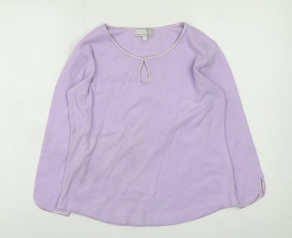 Womens UK Size M Ambrielle Purple Basic Blouse