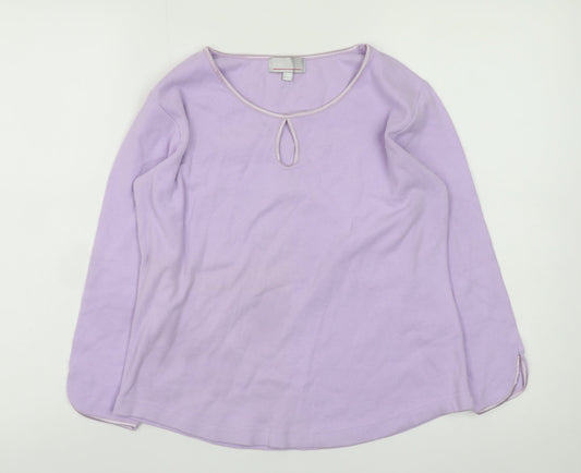 Womens UK Size M Ambrielle Purple Basic Blouse