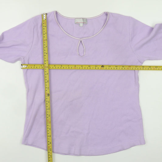 Womens UK Size M Ambrielle Purple Basic Blouse