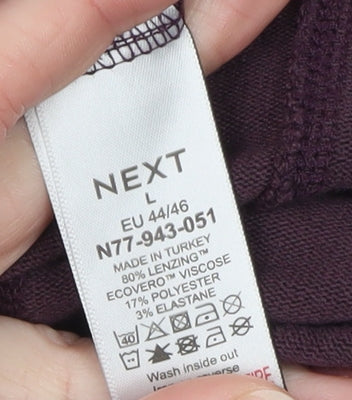 Mens UK Size L NEXT Purple Pullover Jumper