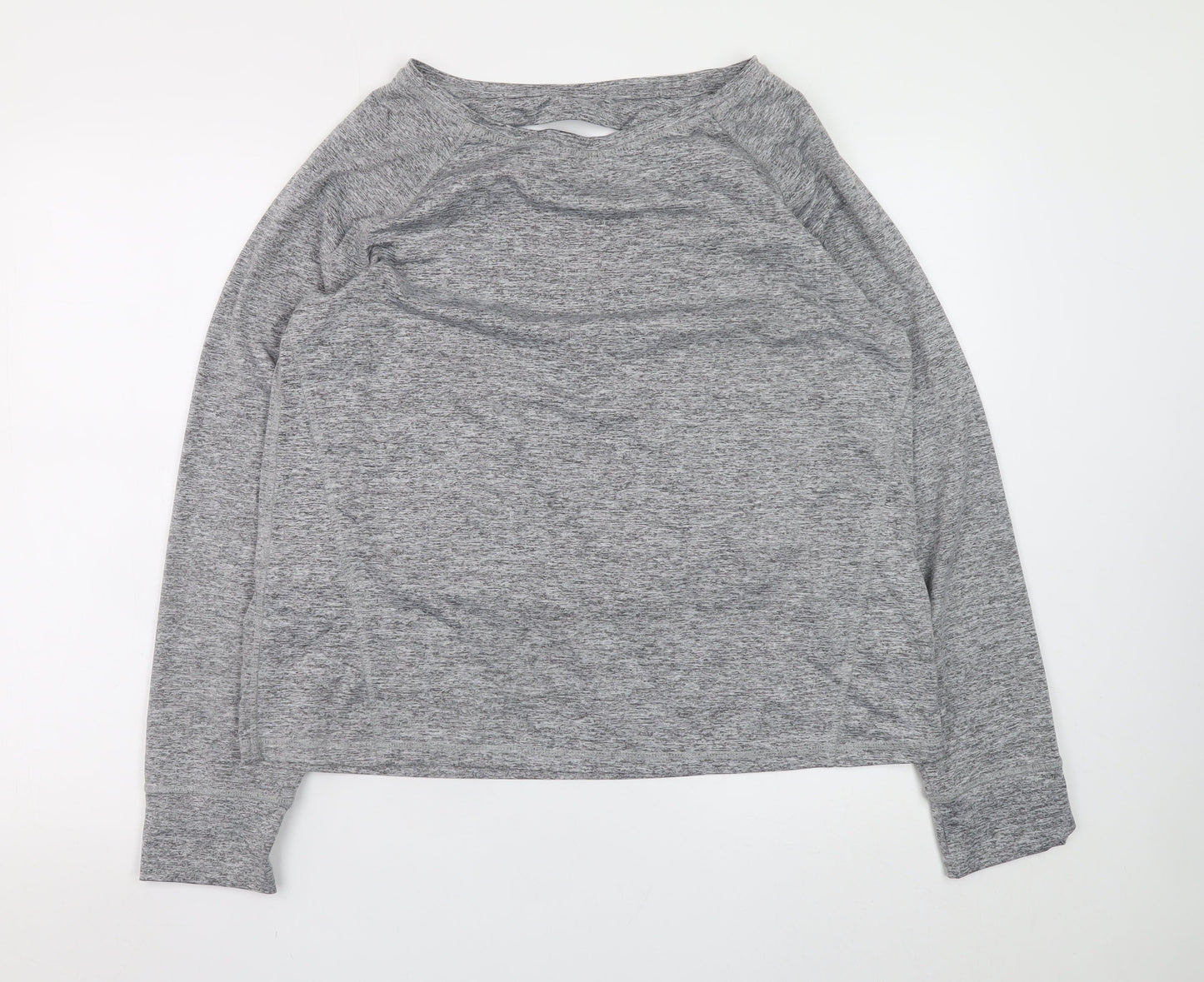 Womens UK Size L George Grey Wrap Sweatshirt