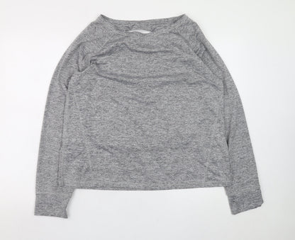 Womens UK Size L George Grey Wrap Sweatshirt