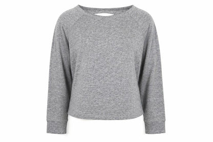Womens UK Size L George Grey Wrap Sweatshirt