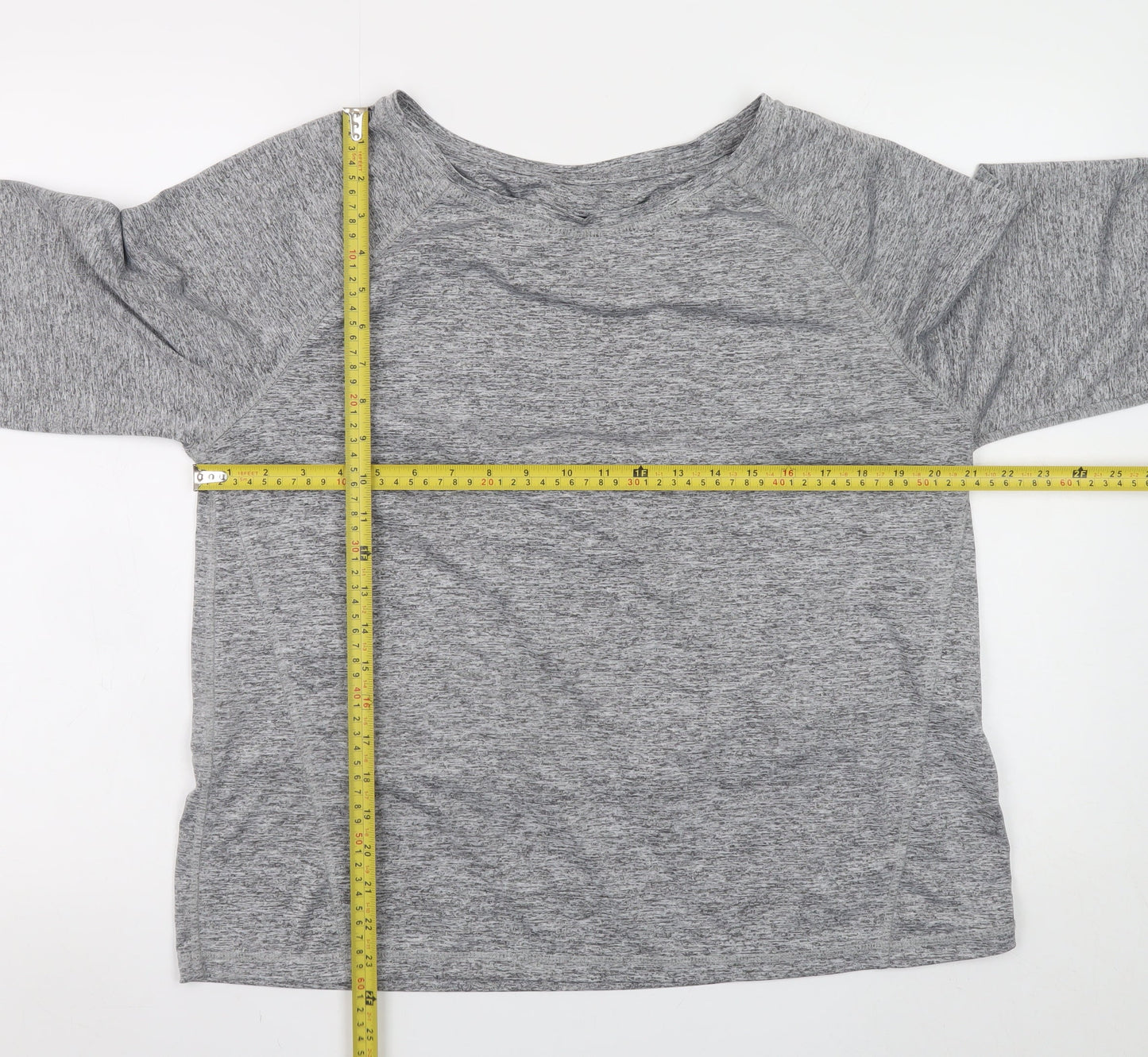 Womens UK Size L George Grey Wrap Sweatshirt