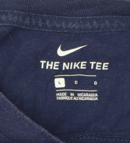 Mens UK Size L Nike Blue  T-Shirt