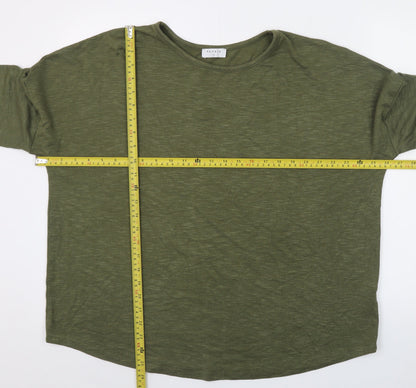 Papaya Women Green Long Sleeve Basic Jersey T-Shirt L