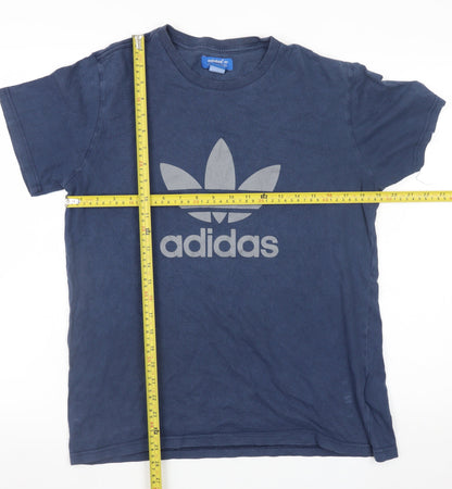 Mens UK Size M adidas Blue  T-Shirt