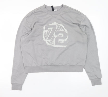 Mens UK Size M H&M Grey Pullover Sweatshirt