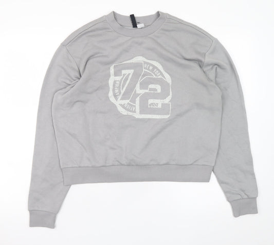Mens UK Size M H&M Grey Pullover Sweatshirt