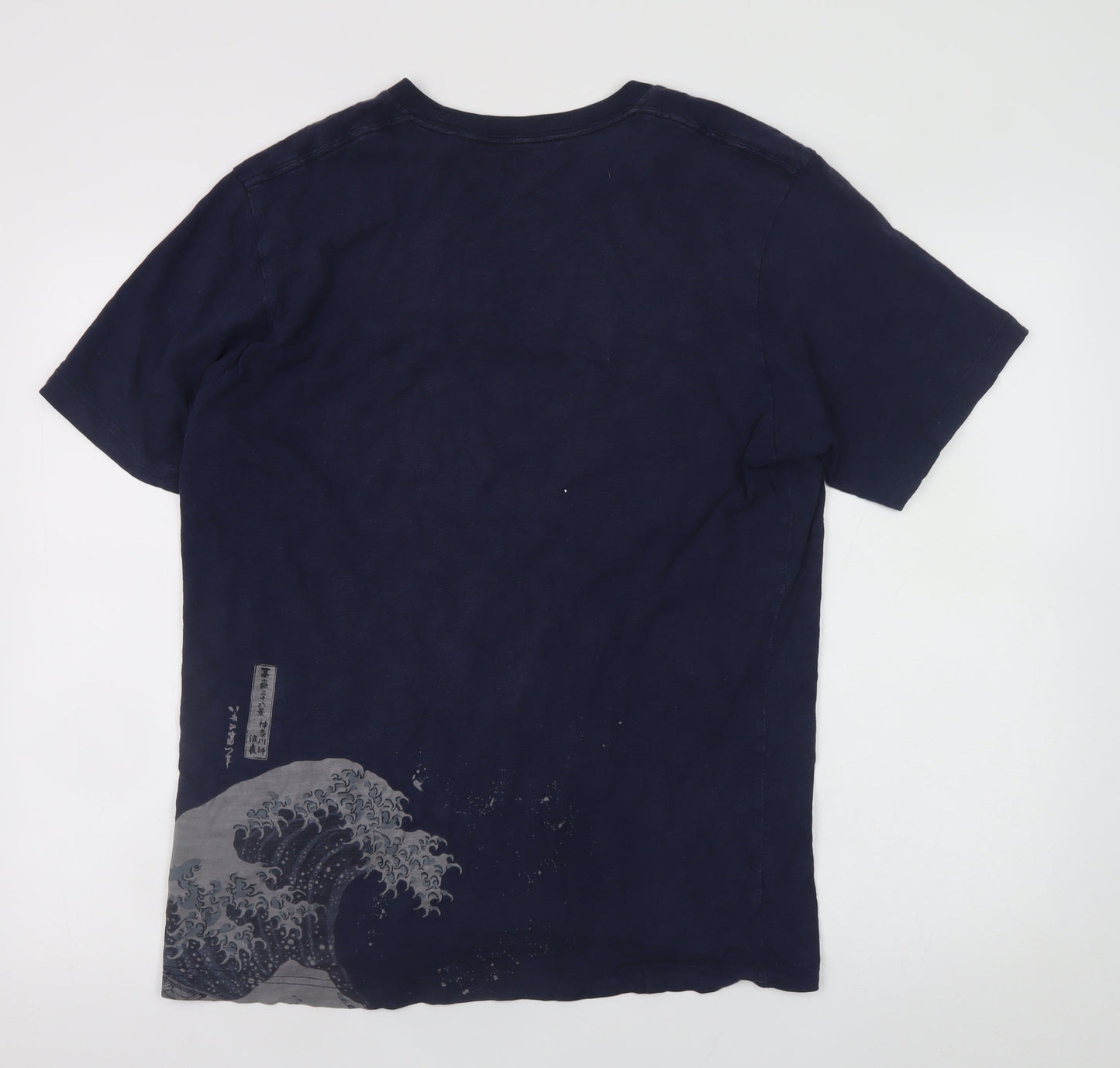 Mens UK Size L Uniqlo Blue  T-Shirt