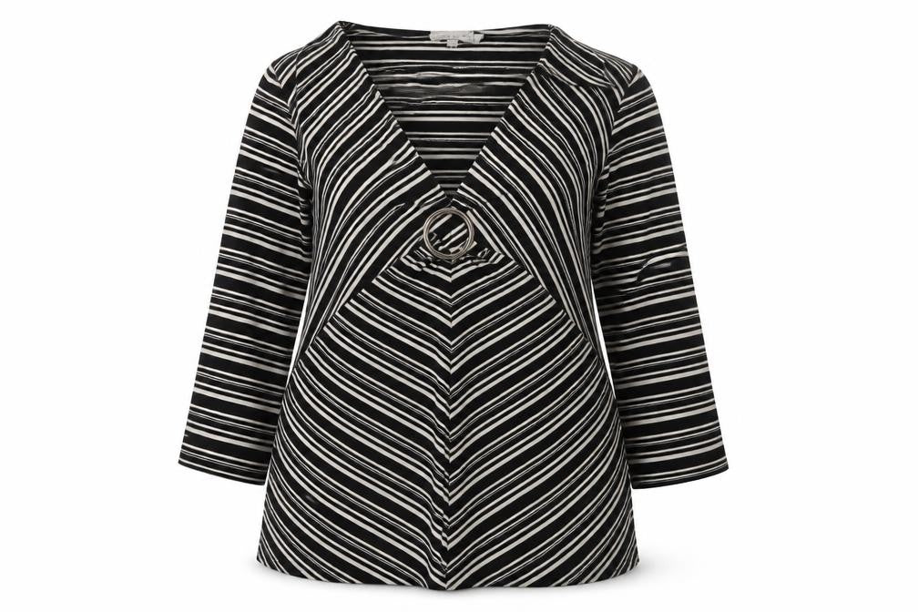Womens UK Size 20 Merlin 101 Black Wrap Blouse