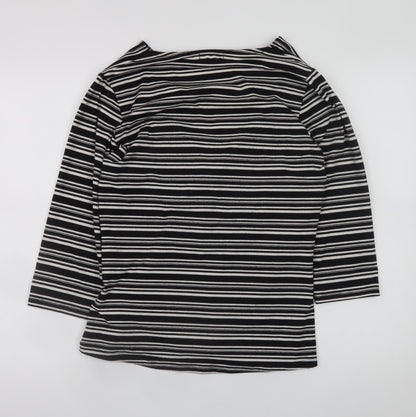 Womens UK Size 20 Merlin 101 Black Wrap Blouse