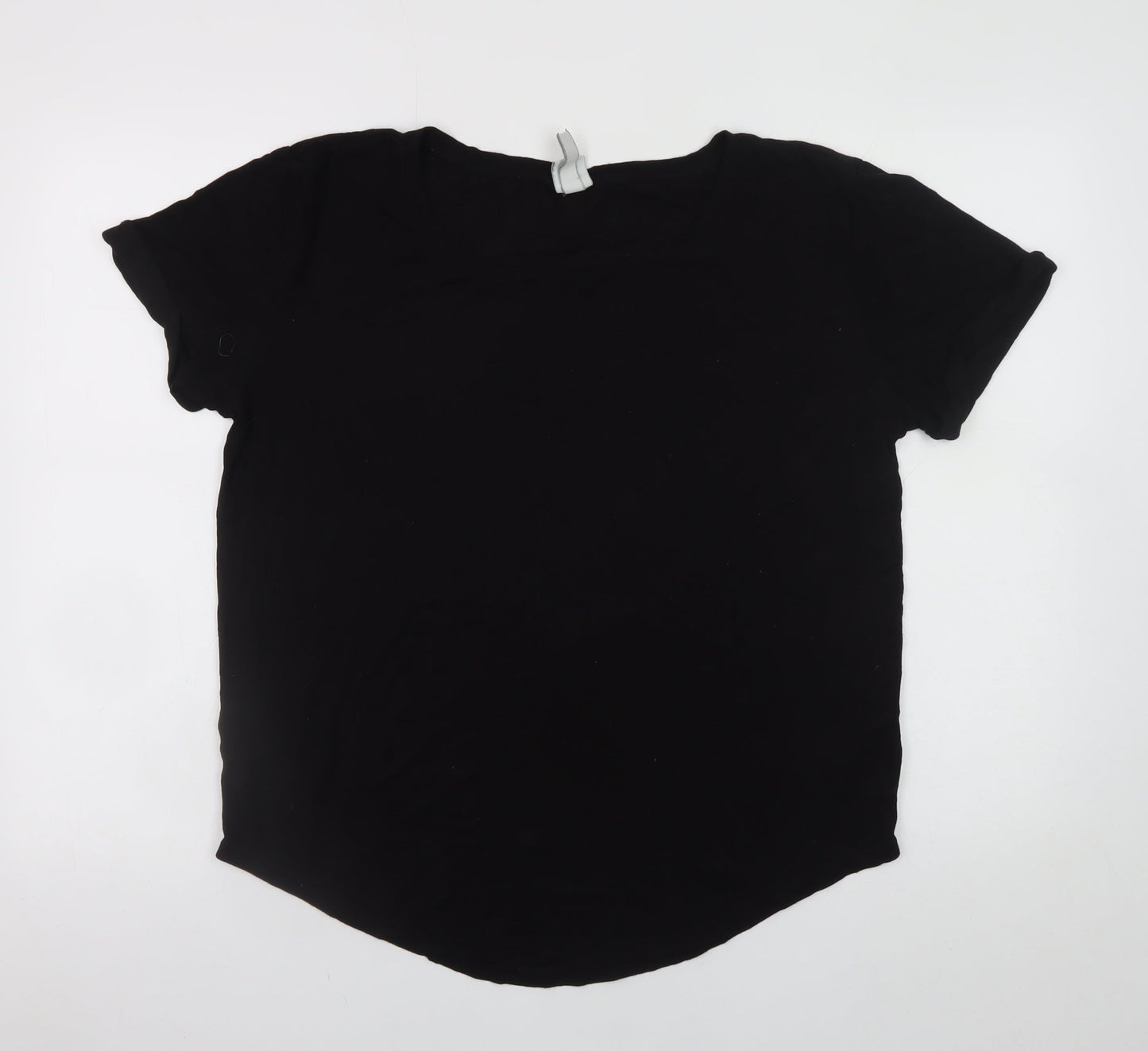 Womens UK Size M H&M Black Basic T-Shirt