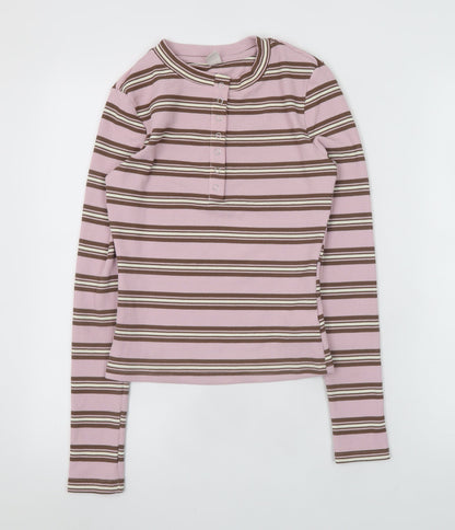 Womens UK Size XS Musera Pink Basic T-Shirt