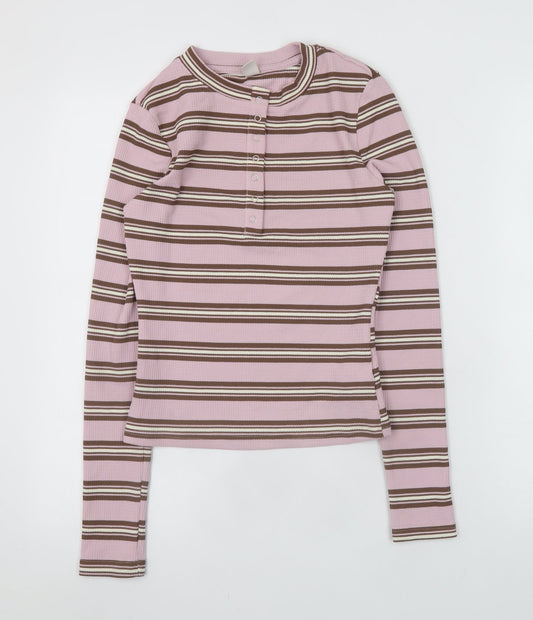 Womens UK Size XS Musera Pink Basic T-Shirt