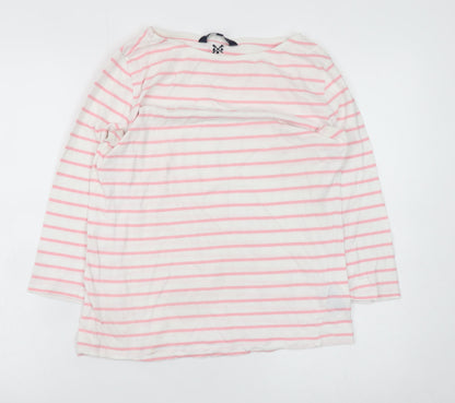 Womens UK Size 10 Crew Clothing Company White Basic T-Shirt