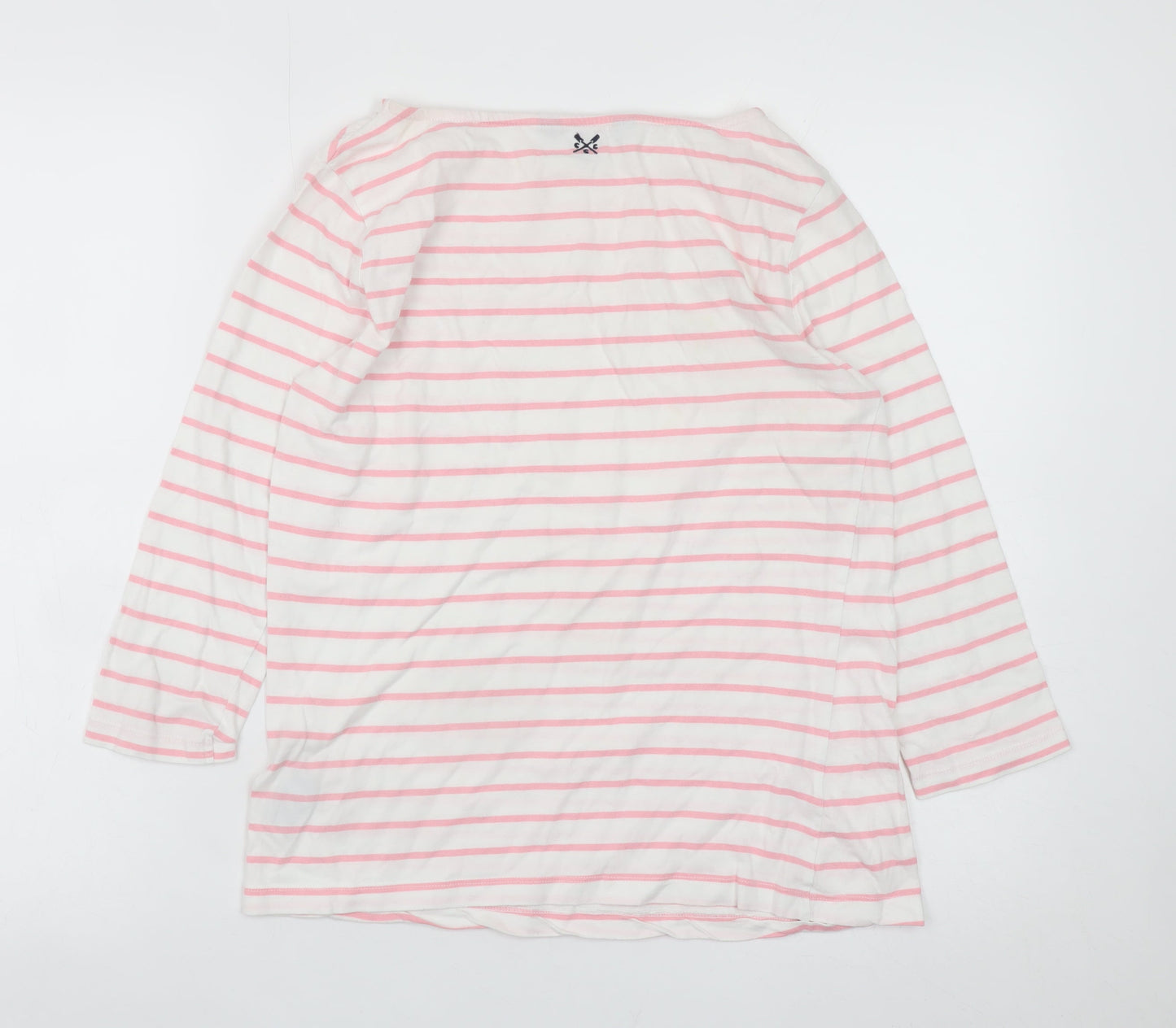 Womens UK Size 10 Crew Clothing Company White Basic T-Shirt