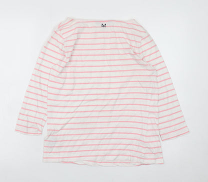 Womens UK Size 10 Crew Clothing Company White Basic T-Shirt