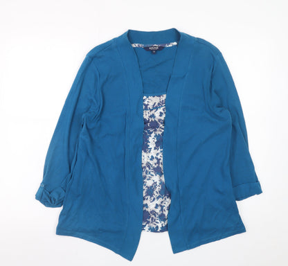 Womens UK Size 16 Maine New England Blue Kimono Blouse