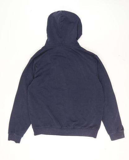 Mens UK Size L FILA Blue Pullover Hoodie