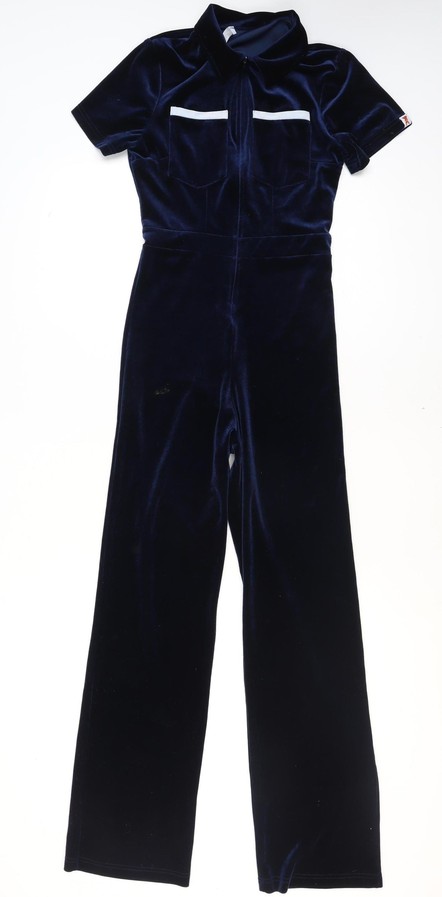Womens UK Size M Peachy Den One-Piece Blue Jumpsuit