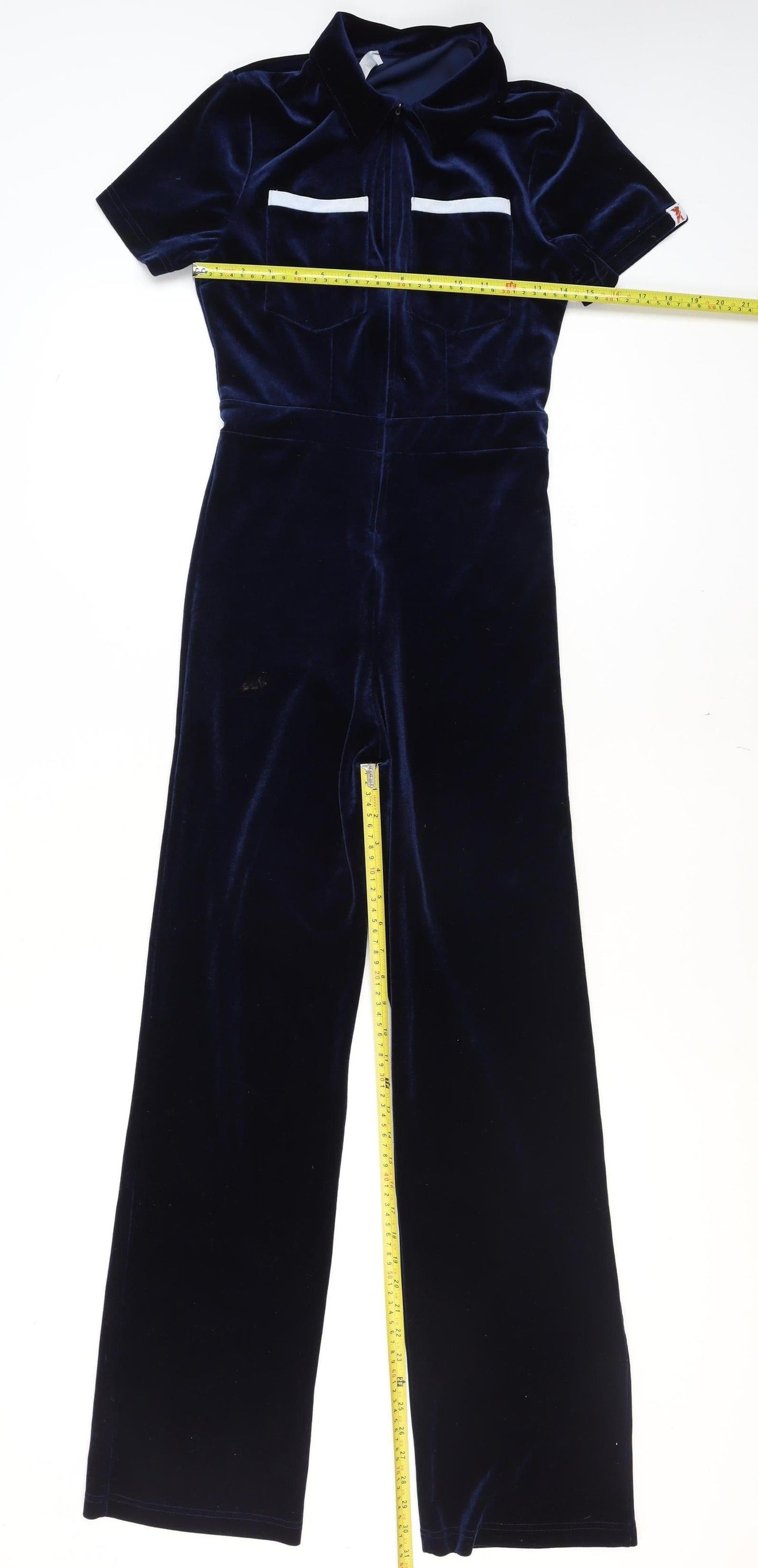 Womens UK Size M Peachy Den One-Piece Blue Jumpsuit