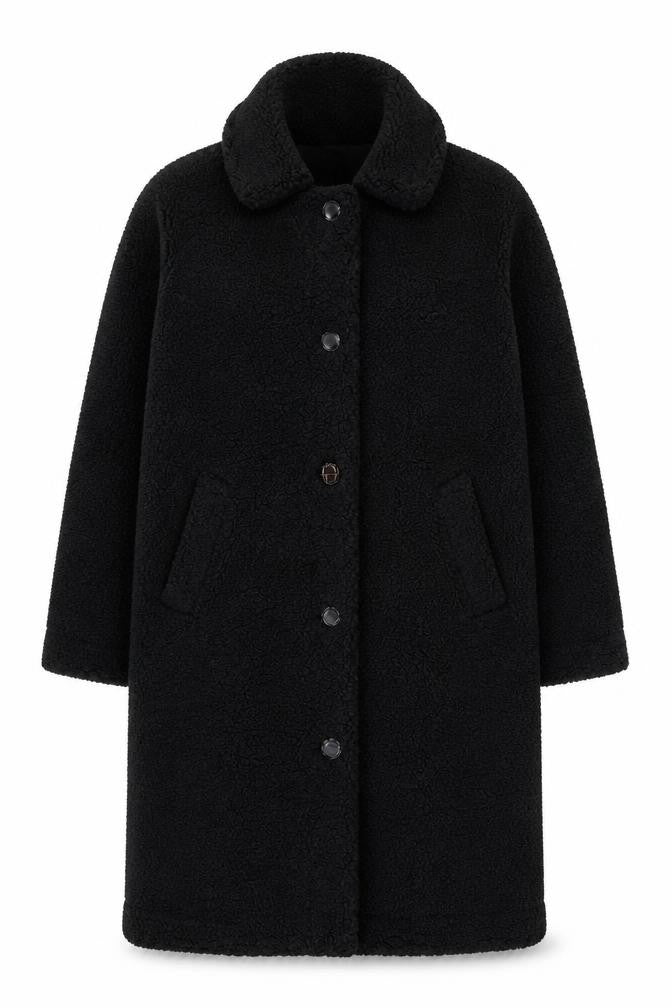 Unisex Adults UK Size S Decjuba Black Overcoat