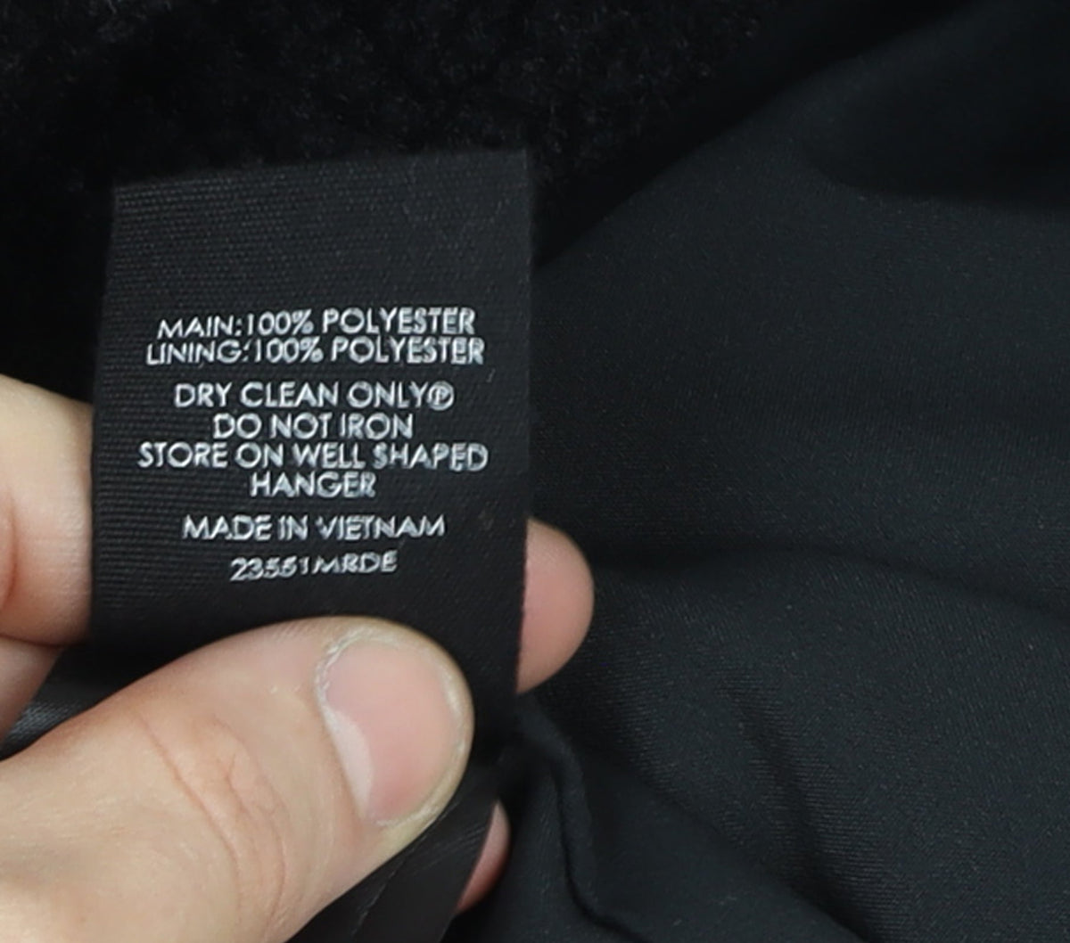 Unisex Adults UK Size S Decjuba Black Overcoat
