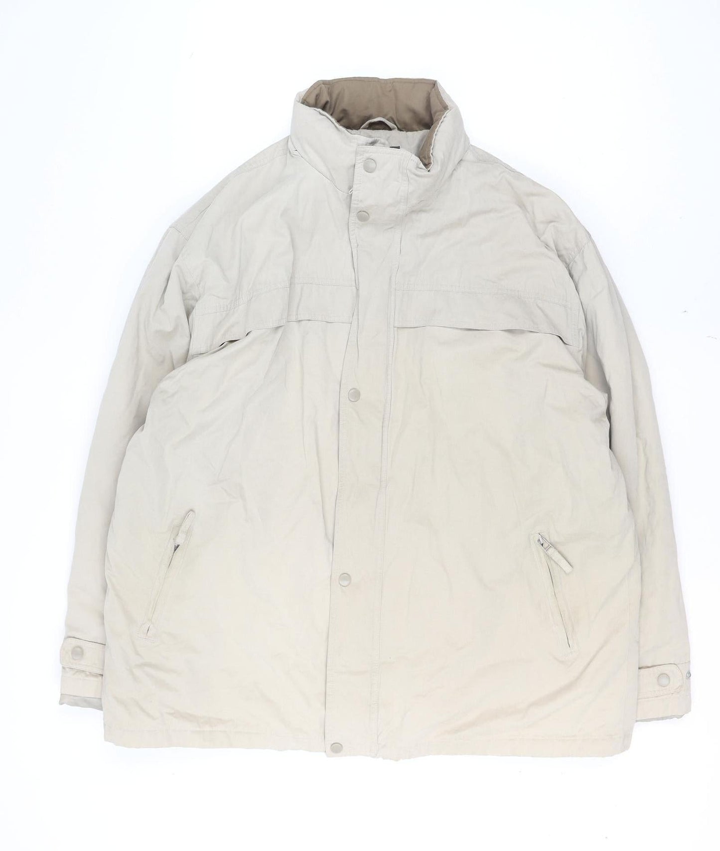 Mens UK Size 2XL ARMANDO Beige Parka Coat