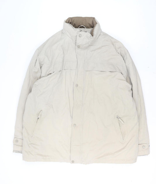 Mens UK Size 2XL ARMANDO Beige Parka Coat