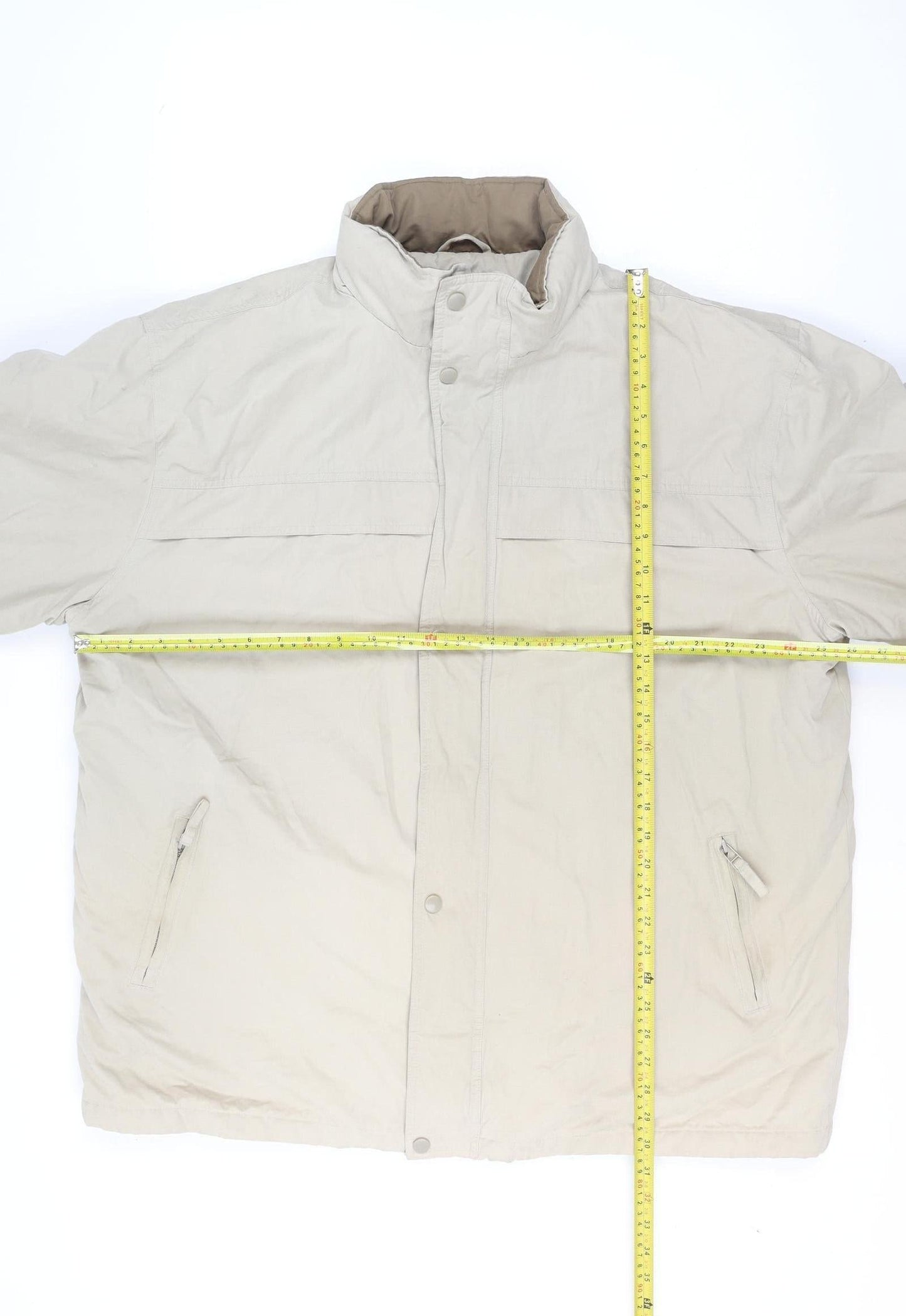 Mens UK Size 2XL ARMANDO Beige Parka Coat