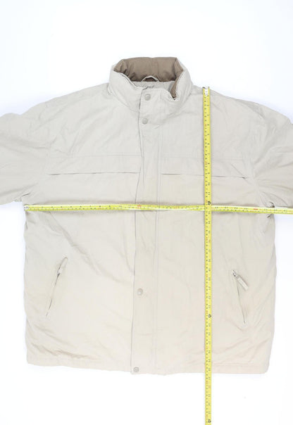 Mens UK Size 2XL ARMANDO Beige Parka Coat