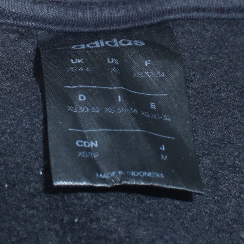 Womens UK Size XS adidas Black Pullover Sweatshirt