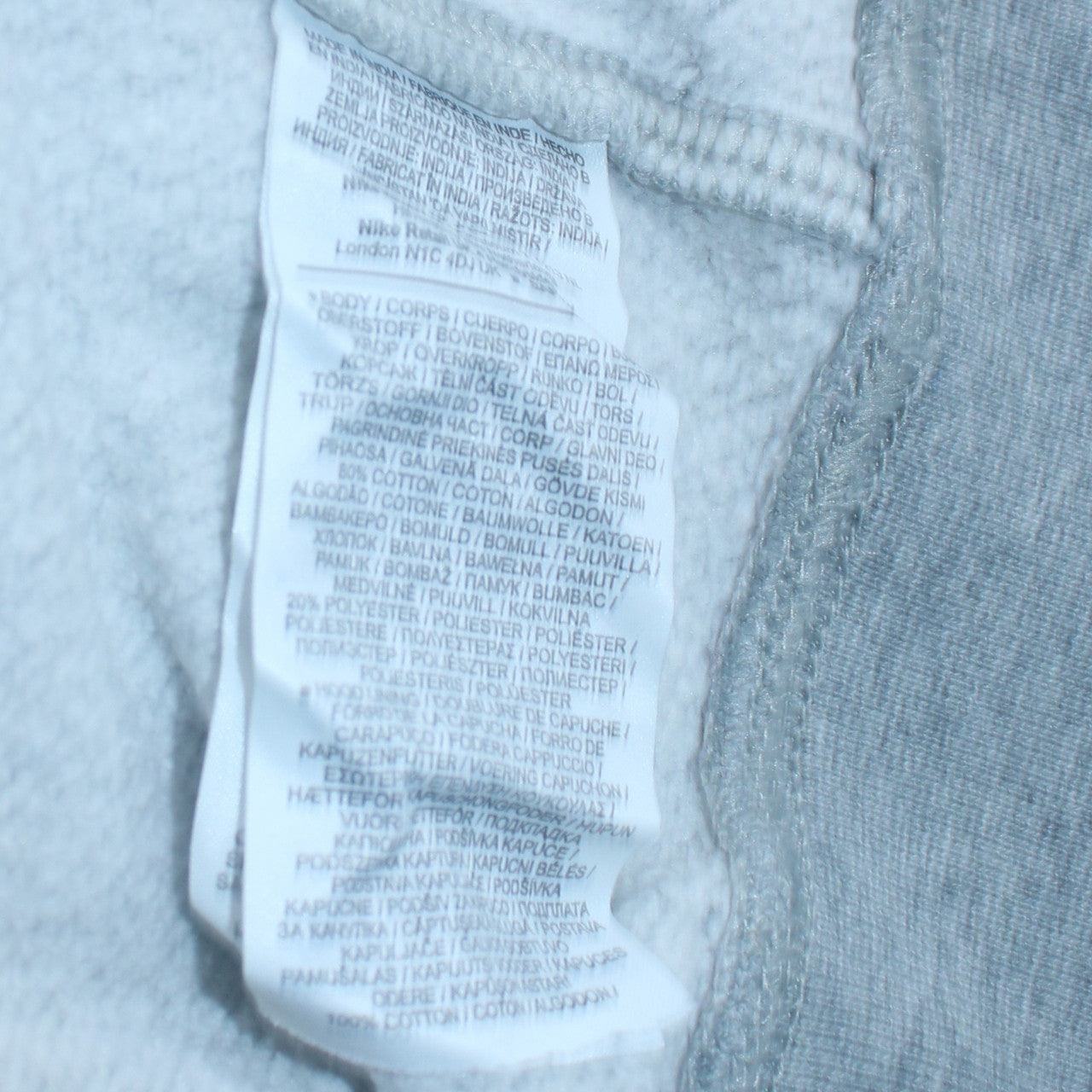 Mens UK Size S Nike Grey Pullover Hoodie