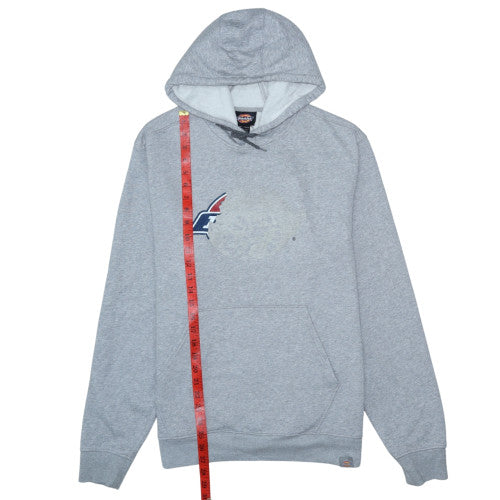 Mens UK Size L Dickies Grey Pullover Hoodie
