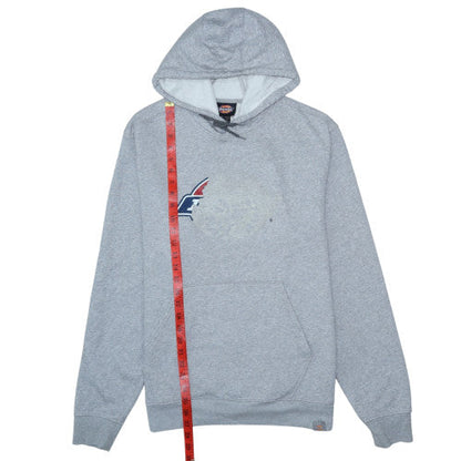 Mens UK Size L Dickies Grey Pullover Hoodie