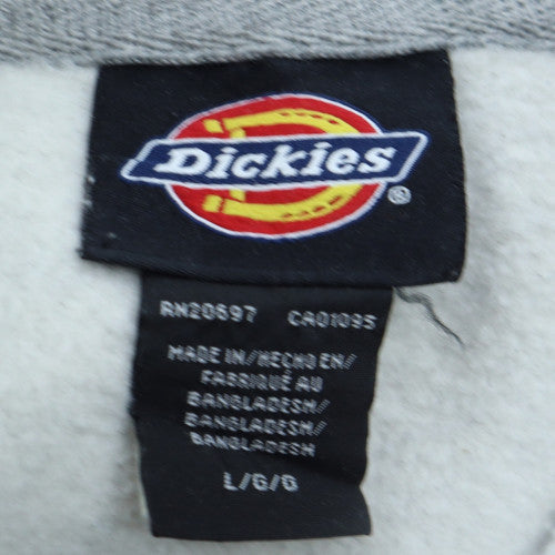 Mens UK Size L Dickies Grey Pullover Hoodie