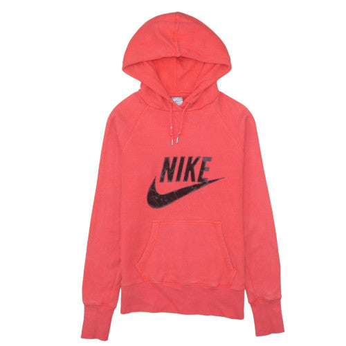 Mens UK Size L Nike Red Pullover Hoodie