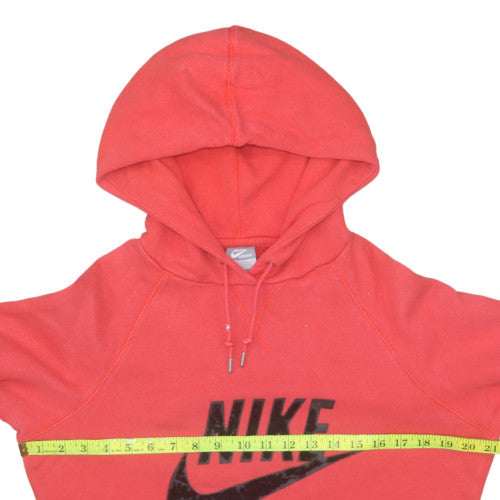 Mens UK Size L Nike Red Pullover Hoodie