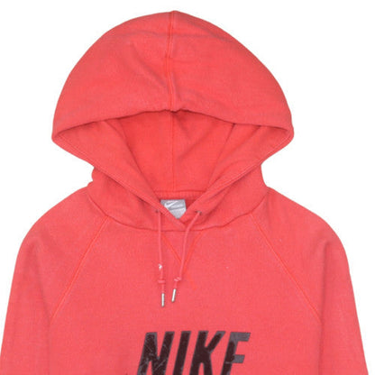 Mens UK Size L Nike Red Pullover Hoodie